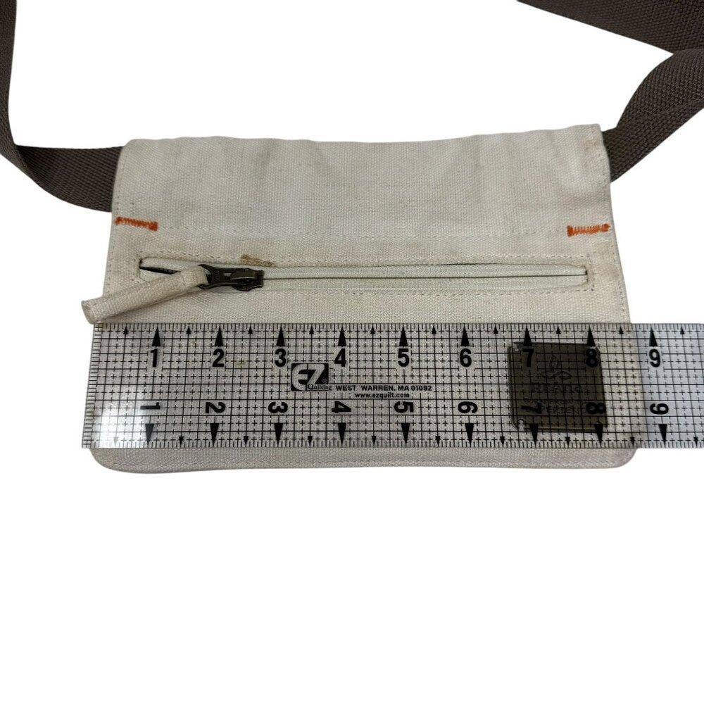 Prana little seed hip pack canvas belt bag cream Brown Purse Fanny Pack - Picture 4 of 4